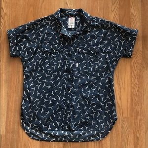 Topo Designs Women’s Medium Knot Design Button Up Shirt